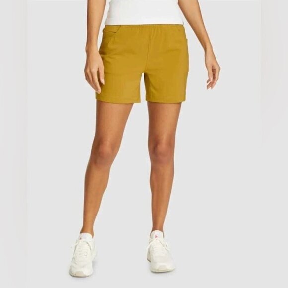 Eddie Bauer - Women's Clima Trail Shorts - Agold. Size: 8 (US). NIB (1547) - Picture 8 of 13